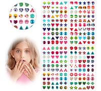 240 Piece 3D Gems Girls Sticker Earrings Self-Adhesive Glitter Craft Crystal Stickers (Style A)
