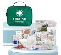 240 Piece Premium First Aid Kit Bag - Includes Eyecare, 2 x Cold (Ice) Packs and Emergency Blanket for Home, Office, Car, Caravan, Workplace, Travel and Sports