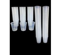 240 Plastic Shot Glasses, Clear 30ml - Shot Cups| Shots Vodka Jelly Sample Tasting Desserts, Weddings Birthdays Parties Christmas, Stag, Hen, Reusable (240)