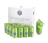 240 Poo Bags for Dogs & Free Poop Bag Dispenser: Baker & Bray Eco Friendly Dog Poop Bags, Guaranteed Leakproof Extra Thick Waste Poo Bag For Dogs
