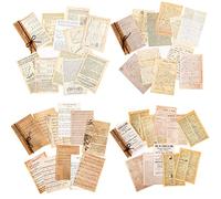 240 Sheets Aesthetic Decorative Paper Vintage Scrapbook Paper for Writing Drawing Crafting Art Journal DIY Decorations Cutting Collage Stationary Collection