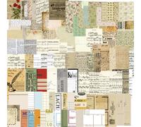 240 Sheets Aesthetic Decorative Paper Vintage Scrapbooking Paper DIY Retro Journaling Supplies Kit for Scrapbooking Drawing Journal Writing DIY Craft