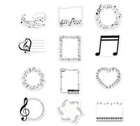 240 Sheets Music Themed Sticky Notes, Self-Adhesive Writing Notepads, Musical Notes Design, Gifts for Music Lovers Student Teacher to-Do List Reminder Choir Gift Appreciation Gifts