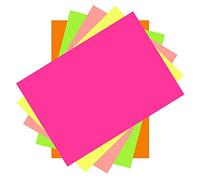 240 Sheets of Neon Lumi Colours A4 Thin Printer Copy Paper