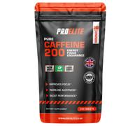 Caffeine 200mg 240 Vegan Tablets | Energy Boost & Exercise Support Pre Workout Weight Loss | Improve Focus & Alertness | Vegan UK Made | Better Than Caffeine Gels Gummies Capsules Pills PROELITE