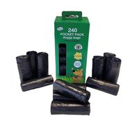 240 TidyZ Dog Poo Bags. Minimum 30% Recycled Plastic. Strong, Large Pe