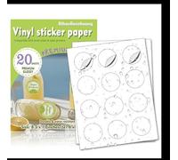 240 White Round Waterproof Labels, with a Diameter of 2" 5.08cm. These Round Labels are Suitable for Printing with Both Inkjet and Laser Printers