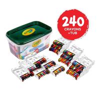 240 x Crayola Crayons Crayons Color MAX Arts And Crafts Large Tub