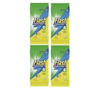 240 x Flash All Purpose Anti-Bacterial Large Cleaning Wipes Strong & Thick, Lemon, 60 Large Wipes x 4 packs (240 Wipes Total)