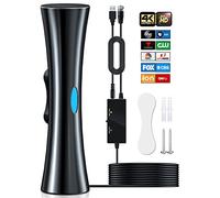 2400+ Miles Range TV Antenna for Smart TV, Upgraded Digital HD Antenna for HDTV Indoor/Outdoor with Amplifier and Signal Booster-Support 360°Reception 4K 1080p for All Television-33ft Coax HDTV Cable
