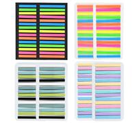 2400 pcs Colored Sticky Tabs Page Markers Clear Index Tabs Annotation Tab Mini Transparent Notes Notes Small Stationery for Reading Note Notebook Classify Files Annotating Books