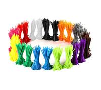 2400 Pieces Coloured Cable Ties, 3mmx100mm Zip Ties, Self-Locking Nylon Cable Zip Ties Wraps for Home, Office, Garden, Garage, Workshop