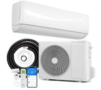 24000 BTU Wall Split Air Conditioner, 5-in-1 AC Unit, Heater, Fan, Dehumidifier, Remote Control Energy Efficient, Installation Kit Included