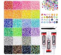 24000PC Bedazzling Kit Rhinestones, Resin Jelly Rhinestones for Bedazzling, Multicolor 3mm Flatback Gems for Diamond Art, Bedazzler Kit 3Pc 10ml B7000Jewelry Glue (30000PC)