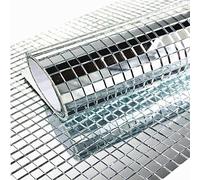 2400pcs Self-Adhesive Mini Silver Square Glass Decorative Craft DIY Accessory Mirrors Mosaic Tiles 5mm by 5 mm