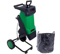 2400w Electric Garden Shredder & Wood Chipper,4500rpm,40mm Cutting,50l Bag for Waste