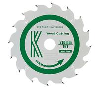 2401 - Key Blades and Fixings 210mm x 30mm x 2.4mm 16 Tooth Track/Circular Saw Blade Cougar 210 Ts75 16T Blade rip