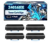 24016HE Toner Cartridge Compatible for Lexmark E330 E332n E332tn E33x E342 E342n E342tn Optra E232 Optra E332 T240 Printers, With Chip Large Capacity 2500 Pages (4 Pack Black)
