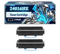 24016HE Toner Cartridge Compatible for Lexmark E330 E332n E332tn E33x E342 E342n E342tn Optra E232 Optra E332 T240 Printers, With Chip Large Capacity 2500 Pages (2-Pack Black)