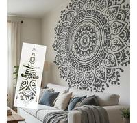240cm Flower Swirl Wall Stencils Large Plaster Extra for Plaster Big Size S702