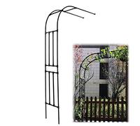 240cm Half-Round Garden Arch for Climbing Plants - Trellis Arbor for Outdoor Decor, Weddings & Romantic Evenings - Nero Color, 300x240cm Support Structure