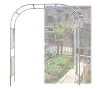 240cm HeavyDuty Stainless Steel Garden ArchOutdoor/Indoor Arbor Trellis for Climbing Plants Roses & VinesDurable Decorative Stand (Size: 200 x 240 cm)