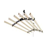 (240cm (L) x 56cm (W) x 14cm (H), Black) Clothes Airer Ceiling Pulley Maid Dryer 6 Lath