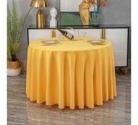 240cm Round Polyester Tablecloth Perfect for Indoor & Outdoor Events & Elegant Table Cover for Weddings Parties Banquets and Special Occasions.