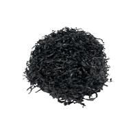 240g Black Shredded Tissue Paper for Hampers, Soft to The Touch, Ideal Hamper Filling, Christmas and Gift Packaging Filler - 12 Packs of 20g