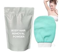 240g Hair Shaving Powder,Body Hair Removal Powder Kit,Instant Hair Remover,Hair Shaving Pow-der Natural Ingredients Painless,Hair Removal Cream With Exfoliatings Glove,Hair Remover for Women
