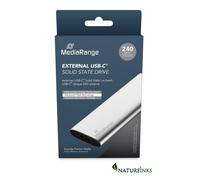 MediaRange External SSD Drive 240 GB - USB Type-C Solid State Drive with 3.2 Gen 2 Flash Technology, Lightning-fast Data Transfer, Read up to 450 MB/s, Write up to 420 MB/s