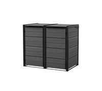 Keter Hideaway Grey 240L Bin Storage (H)1212mm (W)1381mm