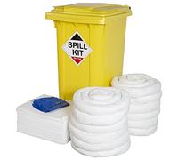 240ltr Oil & Fuel Spill Kit in Wheeled Bin