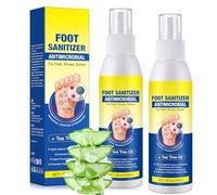 240ml Athletes Foot Spray,2PCS Shoe Spray with Tea Tree Oil,Odor Control & Refreshing,Foot Deodorant for Smelly Feet,Instant Relief Itching, for Women & Men