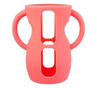 240ml Silicone Sleeves with Handles for AventNatural Natural Glass Baby Bottle AntiBreakage Bottles Holder Compatible PhilipsAvent AntiColic 8 Oz Acrylic Tumbler Set (Red, B)