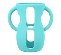 240ml Silicone Sleeves with Handles for AventNatural Natural Glass Baby Bottle AntiBreakage Bottles Holder Compatible PhilipsAvent AntiColic 8 Oz Acrylic Tumbler (Mint Green, B)