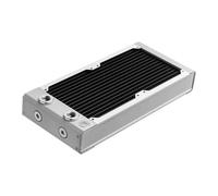 240mm EK-Quantum Surface P240M Custom Cooling Radiator, White, 48mm Thickness, 2
