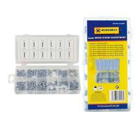 240PC Metal and Wood Screw Assortment DIY Set in CASE Hardware Quality Storage