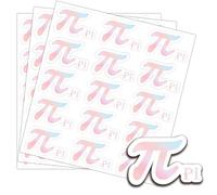 240Pcs π Symbol Decorations Scientific Labels Pi Day Commemorative Celebration Stickers 2 inch Geometric Pi Math Science Labels for Planner's Math Lover Gifts Party Classroom Decoration (2)