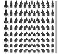 240PCS 4 Pin Momentary Tactile Tact Push Button Switch 6 x 6 x 4.3mm 5mm 6mm 7mm 8mm 9mm 10mm 11mm Micro Momentary Tact Switch Mini Switch Assortment Kit with Solder Wire for PCB Breadboard