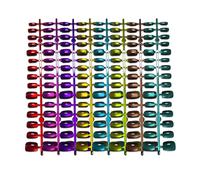 240pcs 8 Color Cat Eye Press on Nails for Women - Short Square False Nails with Dynamic 3D Glitter Effect, Easy to Apply & Long Lasting Reusable Manicure for Daily Commute, Party & Wedding