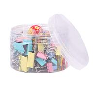 240Pcs Binder Clips Paper Clips Rubber Bands Paper Clamps Muticolor Office Clips Set - 25mm 19mm 15mm Assorted Size Clips for Files Papers Photos Banknotes