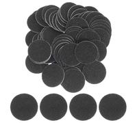 240pcs Callus Remover Sandpaper Discs 80 Grit Black Sand Stone
