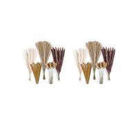 240Pcs Dried Pampas Grass Bouquet Decor, Boho Home Room Wedding Party Arrangements,Fall Dry Flowers Bundles Bulk Tall