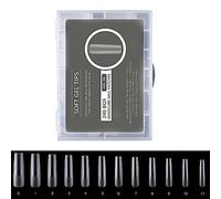 240Pcs False Nails Frosted Press On Coverage Tips Water Drop Full Sticker For Manicures Tool Smooth Artificial High-impact Strength