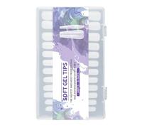240PCS Full Covers Nails Tips Matte Clear Long Almond For Seamless And Practical Nails Extensions For Women Girls
