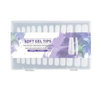 240PCS Full Covers Nails Tips Matte Clear Long Almond For Seamless And Practical Nails Extensions For Women Girls Acrylic Nail Tips
