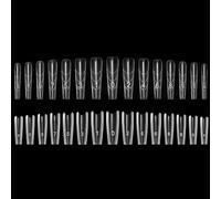 240Pcs Gel Nail Tip Forms, Sandwich Nail Forms, Dual-Sided Nail Extension Forms Easy to Use for Sculpting, French Style Fingernail Moulds for Beginners, Professionals, Women, Home, Salons