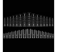 240Pcs Gel Nail Tip Forms, Sandwich Nail Forms, Dual-Sided Nail Extension Forms Easy to Use for Sculpting, French Style Fingernail Moulds for Beginners, Professionals, Women, Home, Salons