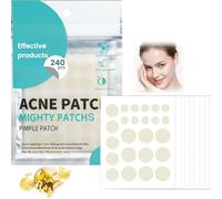 240PCS Hydrocolloid Pimple Patches - Invisible Acne Spot Stickers for Daily Use, Ultra-Thin Breathable Blemish Dots with Strong Yet Gentle Adhesion for Clear Skin Care